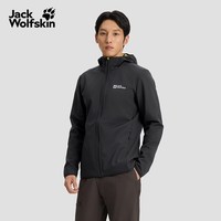 jackWolfskin德国狼爪男款连帽软壳衣夹克