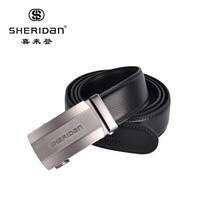 喜来登（SHERIDAN）牛皮自动扣 商务男士搭扣腰带 商场同款 礼盒装 情人节生日礼物 NL71053S