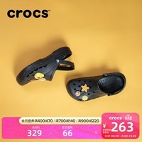 卡骆驰（CROCS）洞洞鞋贝雅男鞋女鞋轻便耐磨一脚蹬拖鞋休闲鞋|10126 黑色-001 37 /38(230mm)