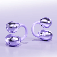 萨勒芬妮 夹耳式蓝牙耳机全开放式骨传导概念真无线不入耳双单挂耳式运动跑步通话降噪游戏适用苹果安卓机 陶瓷白【双核空间音效丨AI实时翻译】 IMAX影院环绕音丨云感佩戴