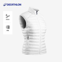 迪卡侬棉马甲女保暖夹克秋冬户外运动茄克女拉链外套-2767020