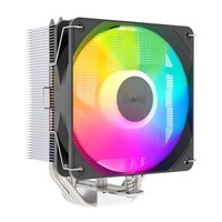 雅浚（ProArtist）B3 CPU风冷散热器 单塔4热管台式电脑散热风扇 B3 2代 四热管 无光 黑化顶盖版