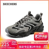 斯凯奇(Skechers)男女运动鞋老爹鞋轻质吸震舒适熊猫鞋117369
