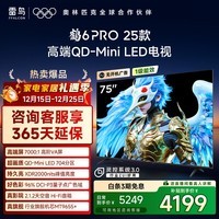 FFALCON雷鸟电视 75鹤6 PRO 25款（PLUS版） 75英寸 QD-MiniLED 高阶VA 家电国家补贴电视75S595C Pro