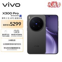 vivo X300 Pro 12GB+256GB 纯粹黑 蔡司2亿APO超级长焦 蓝图影像双芯 5年持久流畅OriginOS 6 AI手机