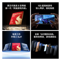 一加 15 性能 Ultra 超旗舰 第五代骁龙 8 至尊版 165Hz 超高刷东方屏 7300mAh 冰川电池 AI手机 绝对黑 12GB+256GB