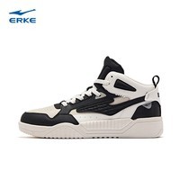 鸿星尔克板鞋男秋冬软底高帮滑板鞋减震舒适休闲鞋耐磨运动鞋 51123301017-004 【男】 42