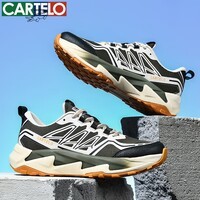 卡帝乐鳄鱼春夏新款男鞋时尚休闲运动鞋男士低帮透气网面鞋潮流百搭鞋子 QH3371青灰 41