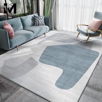 KAYE客厅地毯加厚短绒防滑沙发茶几毯家用轻奢大面积满铺卧室床边毯子 LUX-T45 120x160 cm【书房床边毯】