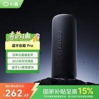 小度蓝牙音箱Pro 黑色 户外便携蓝牙音响 声学小钢炮 防尘防水露营 低音炮 广场舞音箱 小度蓝牙音箱 Pro