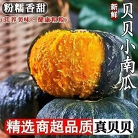 【正宗贝贝南瓜】板栗味小南瓜宝宝辅食代餐新鲜粉糯甜老南瓜批发 贝贝南瓜 10斤 含箱