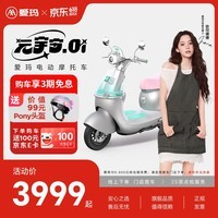 爱玛(AIMA)【门店自提】元宇宙oi复古智能高颜值大电池长续航大动力电动摩托车 到店选色提车