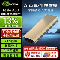 英伟达(NVIDIA) (NVIDIA) Tesla A30 专业级 数据中心优选 24GB 显卡 工业包装
