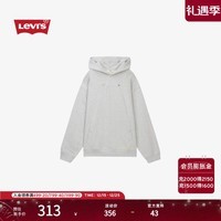 Levi\'s李维斯男士美式复古vintage宽松休闲印花连帽落肩袖卫衣 灰色 0018V-0000 M