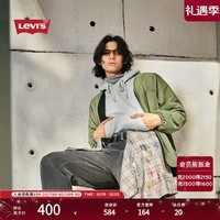 Levi\'s李维斯冬季男士美式复古高街宽松落肩仿羊羔绒双面夹克外套 果绿色 002PX-0001 L