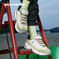 斯凯奇（Skechers）奶茶熊1代丨秋冬女鞋运动鞋缤纷撞色新款复古增高老爹鞋休闲鞋潮 橄榄绿/NTOL 37 37 (及以下参考选择大半码)