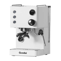 格米莱(GEMILAI)【政府补贴】意式半自动咖啡机小型家用 复合式冲煮头 萃取水温可调G3007L白色