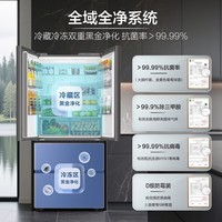 海尔(Haier)小红花501升法式多门冰箱智控双系统全域净化超薄机身三档变温BCD-501WGHFDCDB7U1政府补贴15% 501L法式-灰|双系统|黑金净化