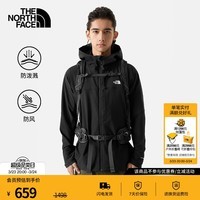 北面(The North Face)防风软壳男户外运动舒适防泼溅休闲衬衫外套|89TK 4H0/黑色-24秋冬 L/175