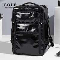 高尔夫（GOLF）双肩包男士休闲背包男女初中高中大学生电脑书包旅行包【Q】 款式4-科技黑