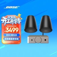 BOSE 吸顶音响 壁挂音响 吊装音响 酒店咖啡厅图书馆店铺背景音乐音响组合功放套装 吸顶音箱喇叭系列 FS2SP垂吊音响*2+功放