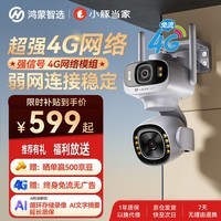 鸿蒙智选室外摄像头鲸瞳4G版支持华为智慧生活小豚当家用监控器无网室户外农村高清360度无死角全彩夜视