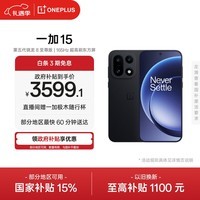 一加 15 12GB+256GB 绝对黑 手机oppo 第五代骁龙 8 至尊版 165Hz超高刷 旗舰游戏电竞5G新机 国家补贴