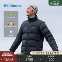 Columbia哥伦比亚户外男女拒水金点鹅绒700蓬保暖羽绒服WE9590 010 黑色 2XL (190/104A)