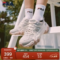 FILA斐乐女鞋老爹鞋欧客漫2025年运动鞋黑色透气鞋子休闲鞋