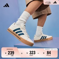 adidas DAILY 4.0复古百搭休闲帆布鞋男女阿迪达斯官方轻运动 白色/石绿/树脂黄   38  