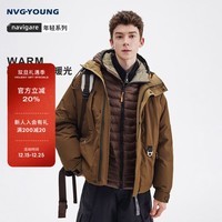 NVG·YOUNG意大利小帆船男士羽绒服冬季防风御寒保暖连帽外套加厚户外外衣