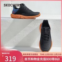 斯凯奇（Skechers）圣诞礼物男鞋冬季软底轻便运动跑步鞋厚底休闲健步鞋65867