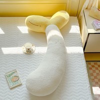 OLOEY豆芽长条抱枕卧室床上女生睡觉专用枕头侧睡夹腿神器可拆洗 黄豆芽 含枕芯 小号（约70cm）