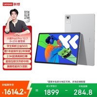联想小新Pad Pro12.7 平板电脑 2.9K高刷护眼大屏影音娱乐学习平板 10200mAh 8+256G霜雪银