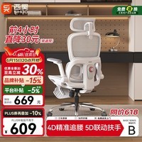 西昊B300人体工学椅电竞椅办公椅电脑椅人工力学座椅追腰联动扶手椅子