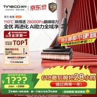 添可【价保618】极客2.0 AI真助力【110℃除菌 28Kpa暴风吸】防臭超薄躺平0缠毛洗地机洗拖吸一体