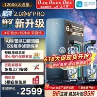美的（Midea）家用净水机星河2.0pro净矿净水器双水直饮1200G6年RO矿物质0阻垢剂杀菌反渗透厨下式净饮升级系列 星河2.0净矿PRO 【1200G】