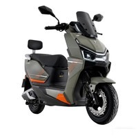五星钻豹电动摩托车X7长续航电动车72V22AH石墨烯铅酸电池智能男女踏板通勤外卖高速电摩星辰松霜绿/博尼橙