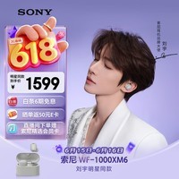 索尼（SONY）【刘宇同款】WF-1000XM6 全新一代降噪豆 真无线蓝牙降噪耳机 智能AI 铂金银