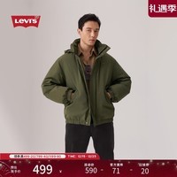 Levi\'s李维斯25年秋冬新款男士防寒保暖休闲舒适绅士风纯色羽绒服