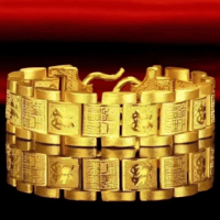 【认准正品】百福霸气男士手链鸿羽赐福幸运金色手链送爸爸男友 马上有钱-【百福手链】礼盒装
