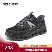 斯凯奇(Skechers)男士户外鞋百搭时尚休闲鞋237647 黑色/炭灰色/BKCC 42
