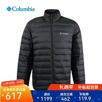 Columbia哥伦比亚羽绒服男25秋冬户外拒水防钻绒保暖外套WE9860 010 L