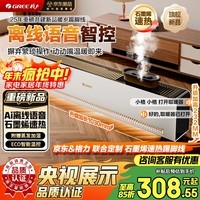格力暖岁踢脚线取暖器央视展示石墨烯加湿家用电热电暖器浴室速热电暖气节能暖风机全屋升温 NJI-X7022