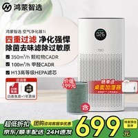 华为智选鸿蒙智选720空气净化器1i除甲醛除菌除烟味吸猫毛浮尘除PM2.5低噪家用小体积（支持鸿蒙智联） 主机【内含1个滤芯】
