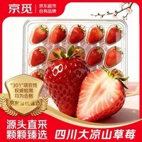 京觅大凉山草莓非丹东草莓净重1斤装单果13g-25g新鲜水果源头直发包邮