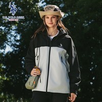 U.S. POLO ASSN.保罗冲锋外套男春秋夹克男女防风登山服男 原子灰 【US2077三合一】 M 165（105-120斤左右）