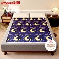 彩阳【线下同款 高温断电】双人单控印花无纺布电热毯电褥子1.6*1.3米