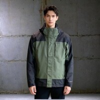Columbia2025秋冬新品哥伦比亚户外男防水保暖抓绒内胆三合一冲锋衣XE9602 347-橄榄绿 2XL 190/104A