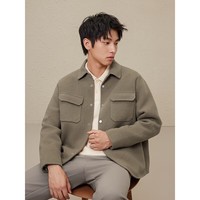 GXG男装低价多色多款休闲时尚大衣合集 GEX10626064卡其色短款大衣 M